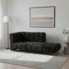 Lounge velvet Orange sofa
