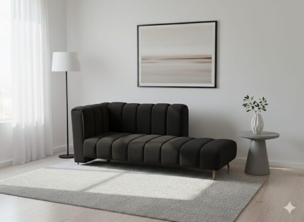 Lounge velvet Orange sofa