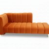 Lounge velvet Orange sofa