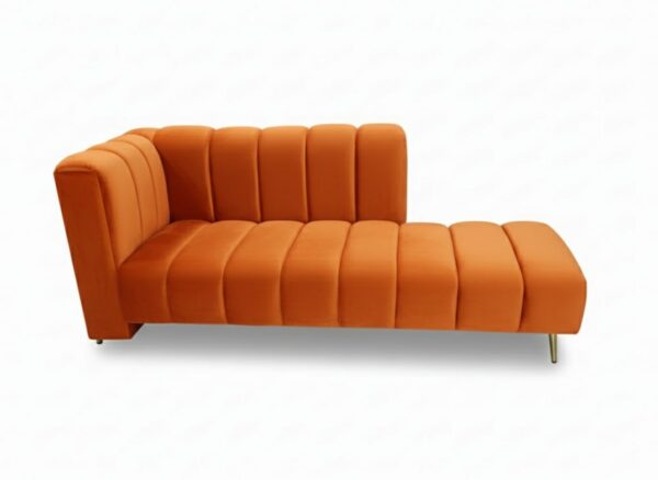 Lounge velvet Orange sofa