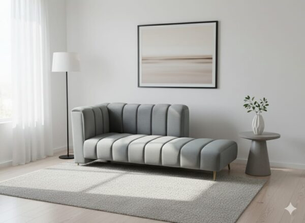Lounge velvet Orange sofa